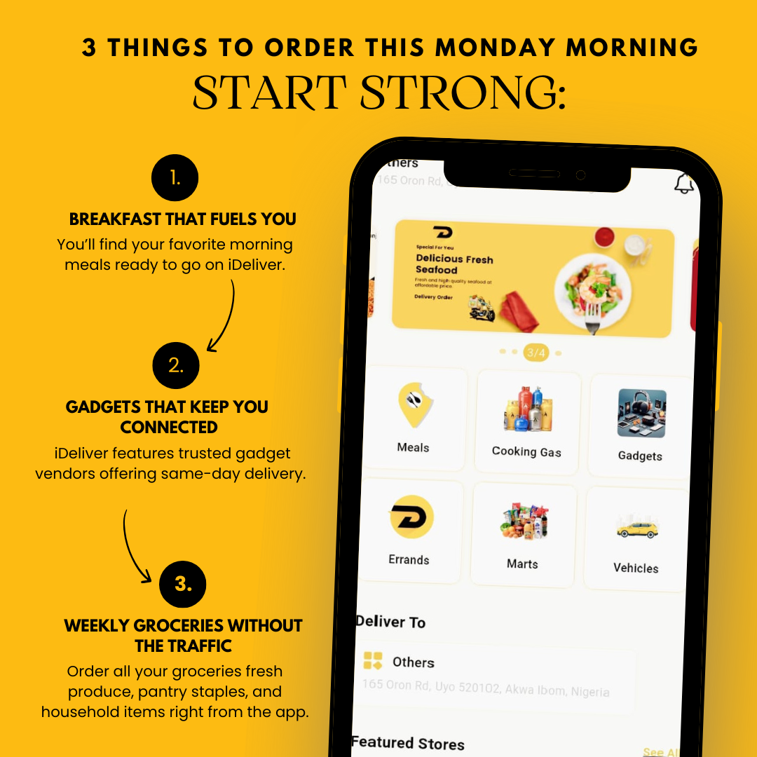 Order all your groceries fresh produce, pantry staples, and household items right from the app.
