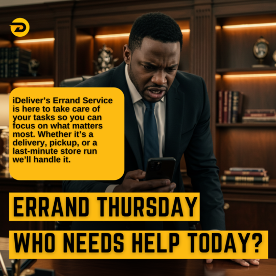 Errand Thursday: Who Needs Help Today? 🛵📦
